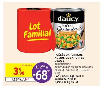 Intermarché Poélée Jardiniére Au Jus De Carottes D'Aucy offre