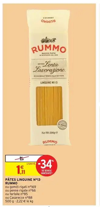 Intermarché Pates Linguine Rummp offre