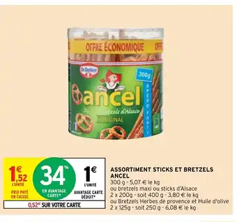 Intermarché Assortiment Sticks Et Bretzels Ancel offre