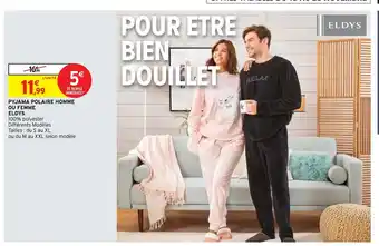 Intermarché Pyjama Polaire Homme Ou Femme Eldys offre