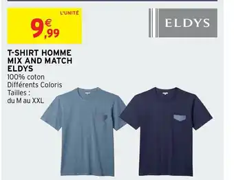 Intermarché T-Shirt Homme Mix And Match Eldys offre