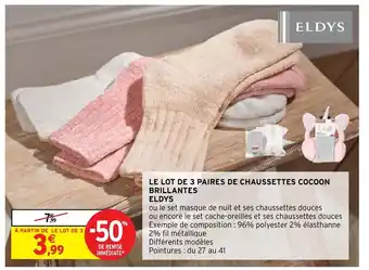 Le Lot De 3 Paires De Chaussettes Cocoon Brilliantes