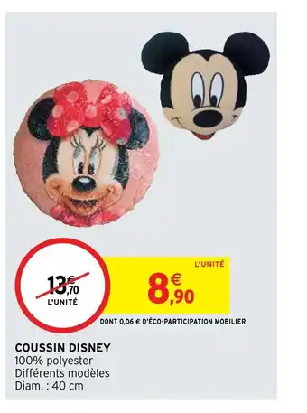 Intermarché Coussin Disney offre