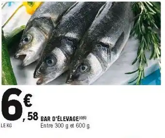 E.Leclerc Bar d'élevage offre