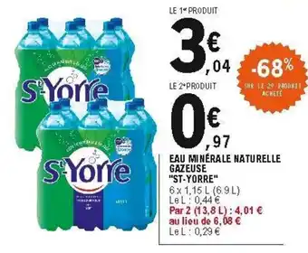 E.Leclerc Eau minérale naturelle offre