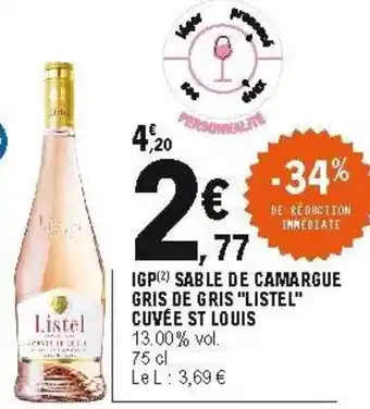 E.Leclerc IGP sable de camargue offre