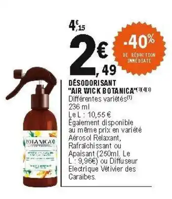 E.Leclerc Désodorisant offre