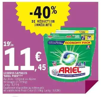 E.Leclerc Le ssives capsules offre