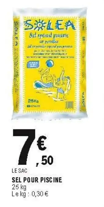 E.Leclerc Sel pour piscine offre