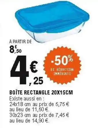 E.Leclerc Boite rectangle offre