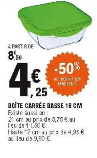 E.Leclerc Boîte carrée basse offre