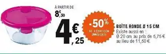 E.Leclerc Boîte ronde offre