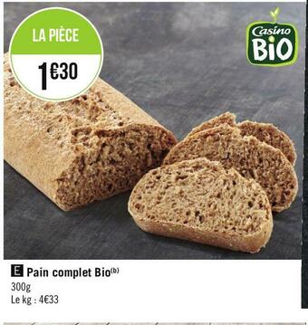 Pain complet bio