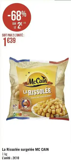 Géant Casino Mc cain la rissolée surgelée offre