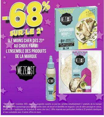 Géant Casino Mezeast irts bon plan sur l’ensemble des produits de la marque mezeast irts offre