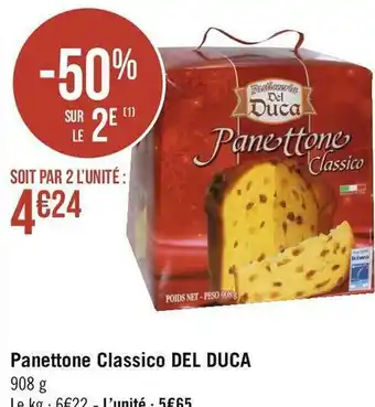 Géant Casino Del duca panettone classico offre