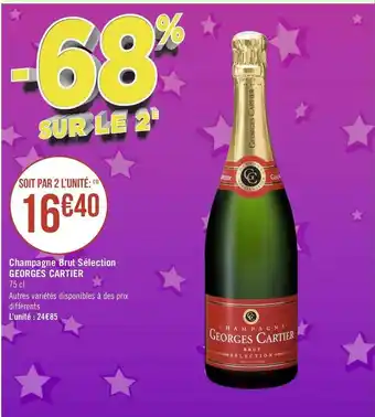 Géant Casino Georges cartier champagne brut sélection offre