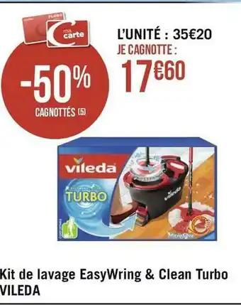 Vileda kit de lavage easywring & clean turbo