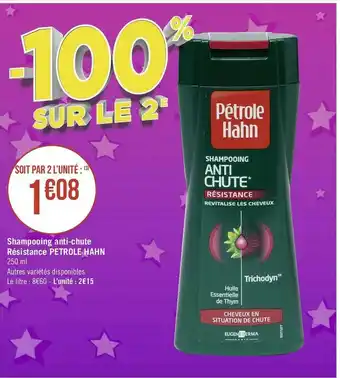 Petrole hahn shampooing anti-chute résistance