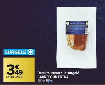 Carrefour Market Carrefour extra demi tourteau cuit surgelé offre