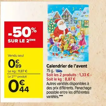 Carrefour Market Calendrier de l’avent offre