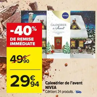 Carrefour Market Nivea calendrier de l’avent offre