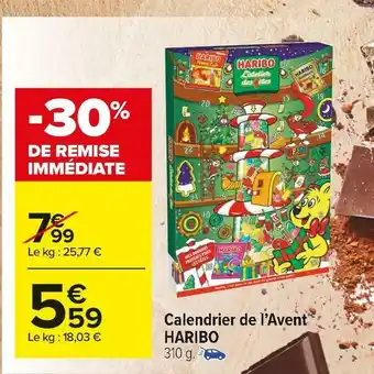 Carrefour Market Haribo calendrier de l’avent offre