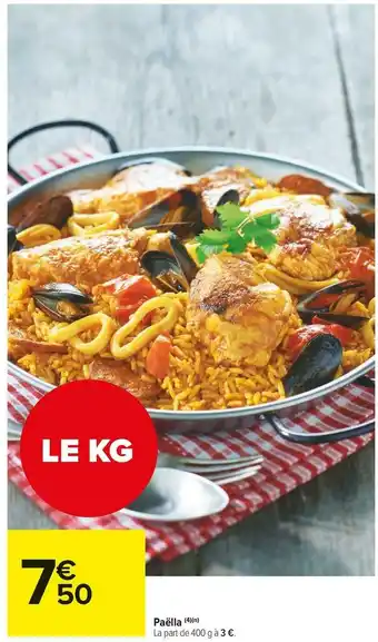 Carrefour Market Paëlla offre