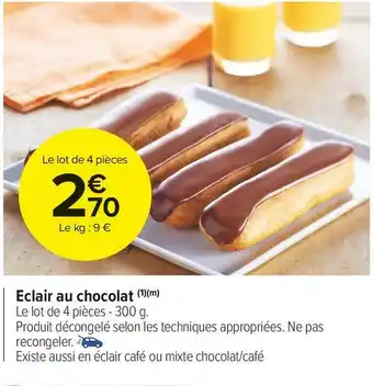 Carrefour Market Eclair au chocolat offre