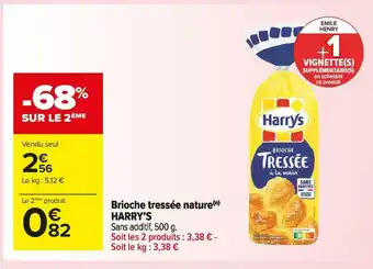 Carrefour Market Harry’s brioche tressée nature offre