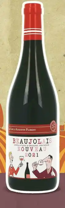 Carrefour Market La cave d’augustin florent a.o.p. beaujolais nouveau 2021 offre