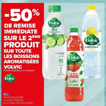 Carrefour Market Volvic bon plan sur toutes les boissons aromatisées volvic offre