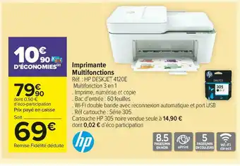 Carrefour Market Hp imprimante multifonctions offre