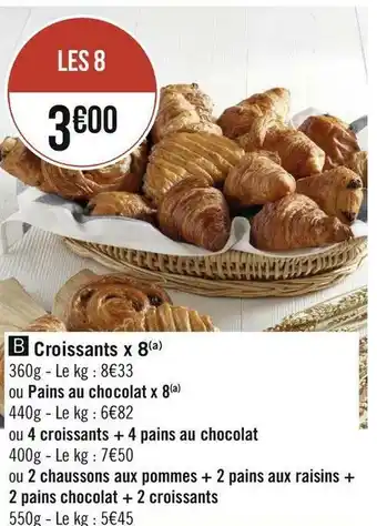 Géant Casino Croissants x 8 offre
