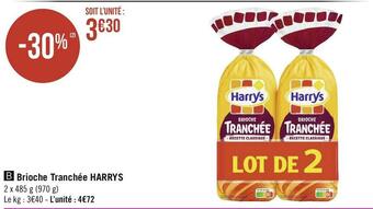 Géant Casino Harrys brioche tranchée offre