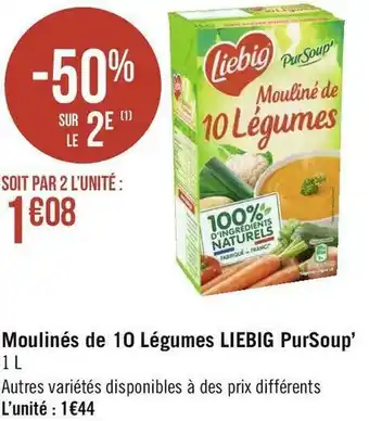 Géant Casino Liebig moulinés de 10 légumes pursoup’ offre