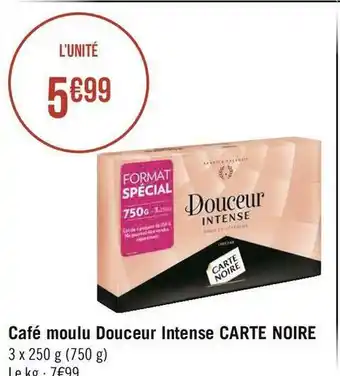 Géant Casino Carte noire café moulu douceur intense offre