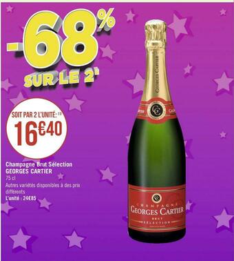 Géant Casino Georges cartier champagne brut sélection offre