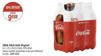 Géant Casino Coca cola coca cola goût original offre