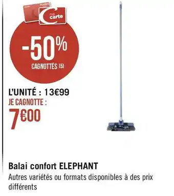 Géant Casino Elephant balai confort offre