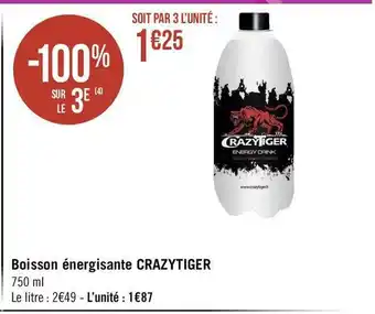 Crazytiger boisson énergisante