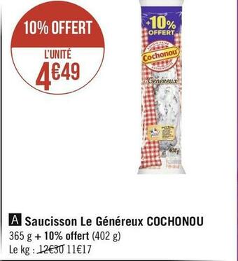 Cochonou saucisson le généreux