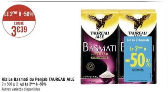 Géant Casino Taureau aile riz le basmati du penjab offre