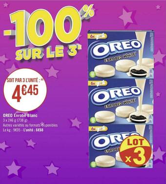 Géant Casino Oreo oreo enrobé blanc offre