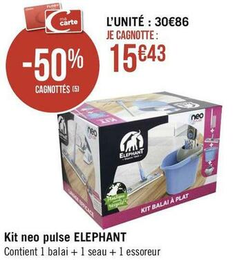 Géant Casino Elephant kit neo pulse offre