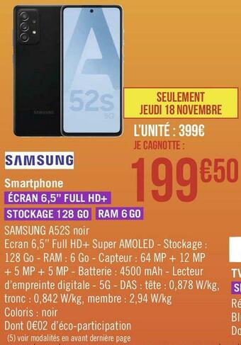 Géant Casino Samsung smartphone offre