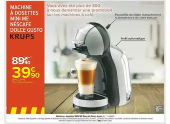 Carrefour Market Machine à Dosettes Mini Me Nescafé Dolce Gusto offre