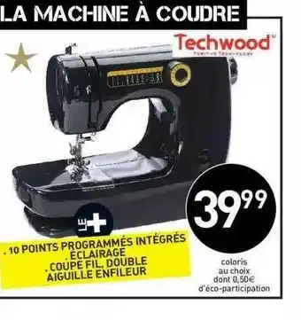Stokomani La Machine à Coudre Techwood offre