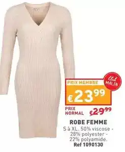 Trafic Robe femme offre