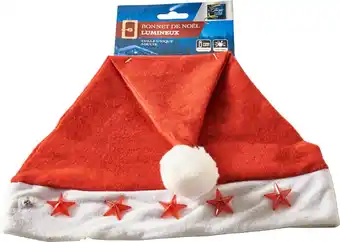 Match Bonnet du père noël lumineux offre